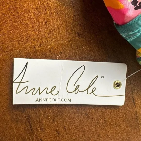 Anne Cole NWT size 32C/34B swim tankini top purple/ orange/ green - Picture 9 of 10